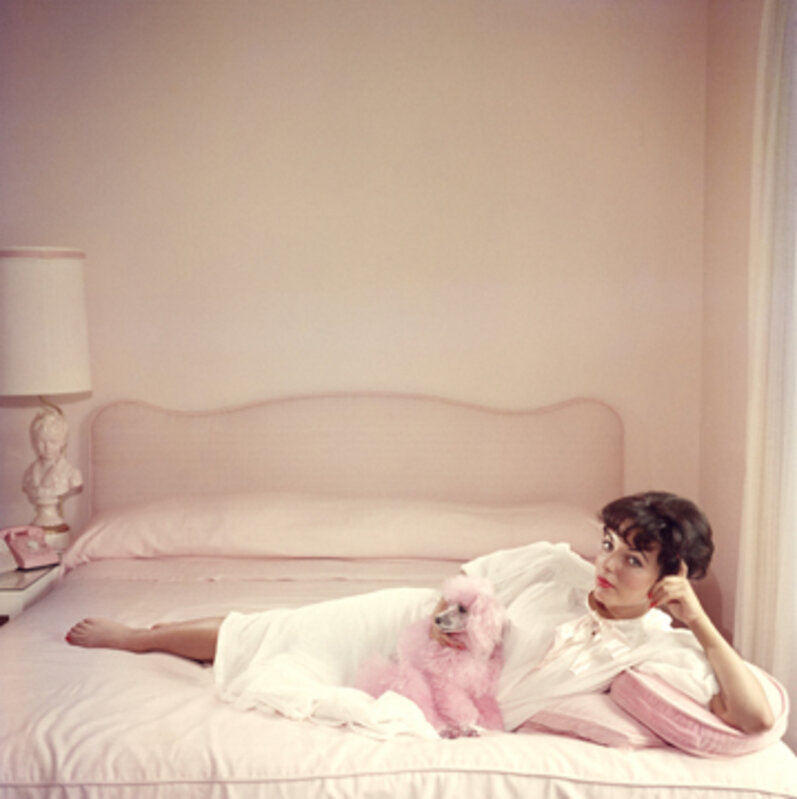 Slim Aarons, ‘Joan Collins Relaxes, 1955’, 1955, Photography, C-Print, Staley-Wise Gallery