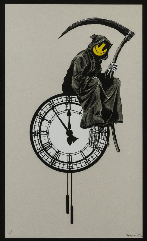 Banksy, ‘Grin Reaper’, 2005, Print, Screenprint in colors on sturdy wove paper, Fine Art Mia