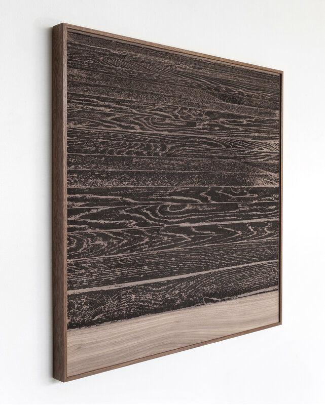 Analía Saban, ‘ Wooden Floor on Wood (Horizontal)’, 2017, Print, Photoetching on wood, Gemini G.E.L. at Joni Moisant Weyl