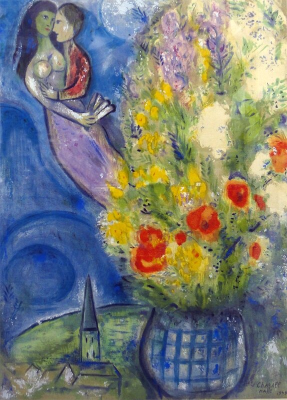 Marc Chagall, ‘Red Poppies’, 1949, Other, Lithograph, New River Fine Art