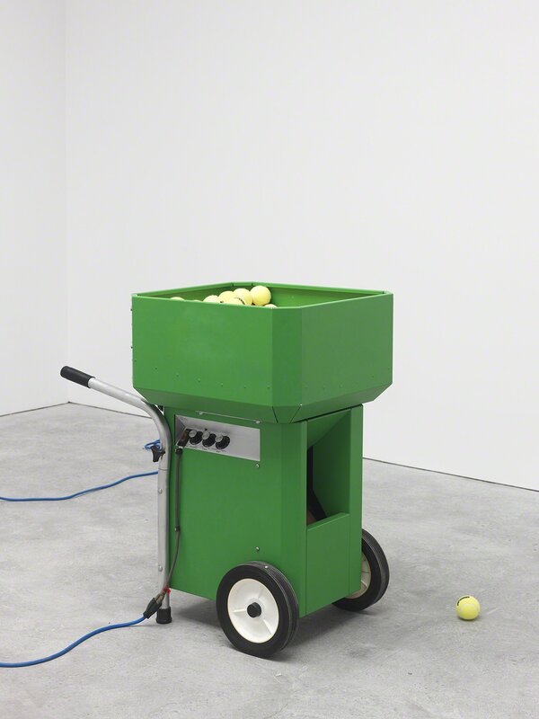 Nick Darmstaedter, ‘Chant’, 2015, Installation, Tennis ball machine, tennis balls and man, The Still House Group