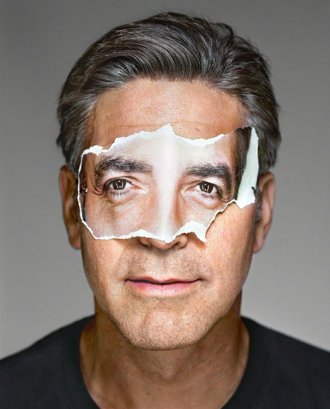 Martin Schoeller, ‘George Clooney with Mask, Brooklyn’, 2008, Photography, Archival pigment print, Ostlicht. Gallery for Photography