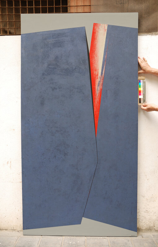 Silvia Lerin, ‘Hendidura central con rojo (Central fissure with red)’, 2010, Painting, Mixed media on stretched canvas, Joanna Bryant & Julian Page