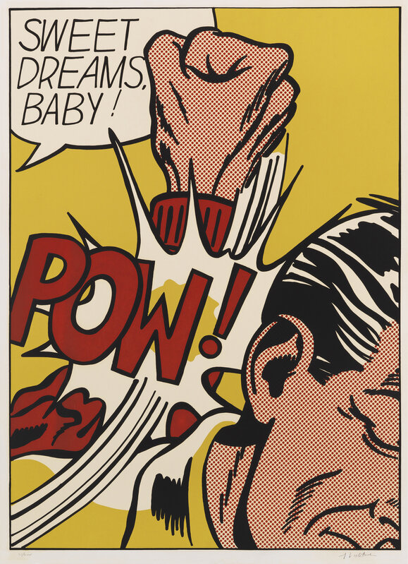 Roy Lichtenstein, ‘Sweet Dreams Baby!’, 1965, Print, Screenprint on heavy, smooth, white wove paper, Fine Art Mia