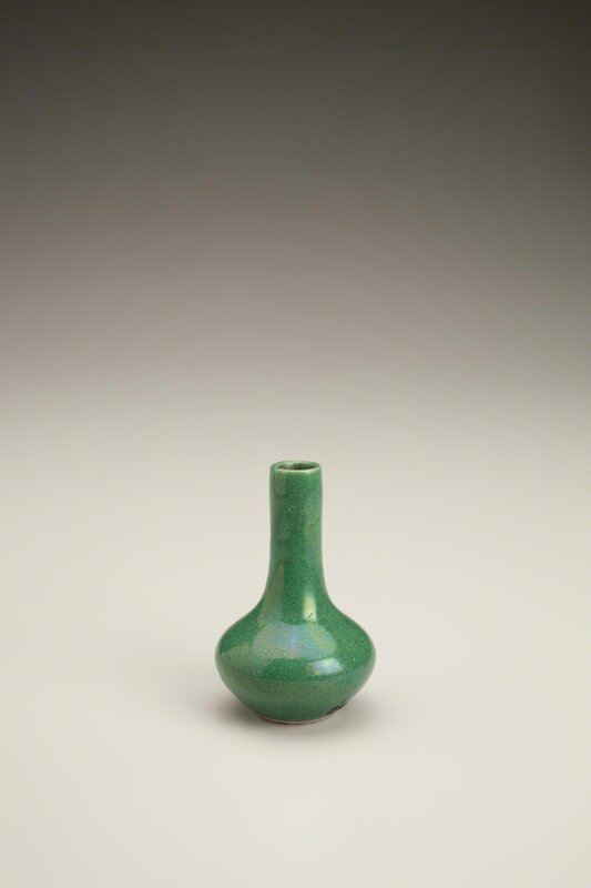 ‘Squat Green Vase’, 1700s, Other, Porcelain with overglaze enamel, Indianapolis Museum of Art at Newfields