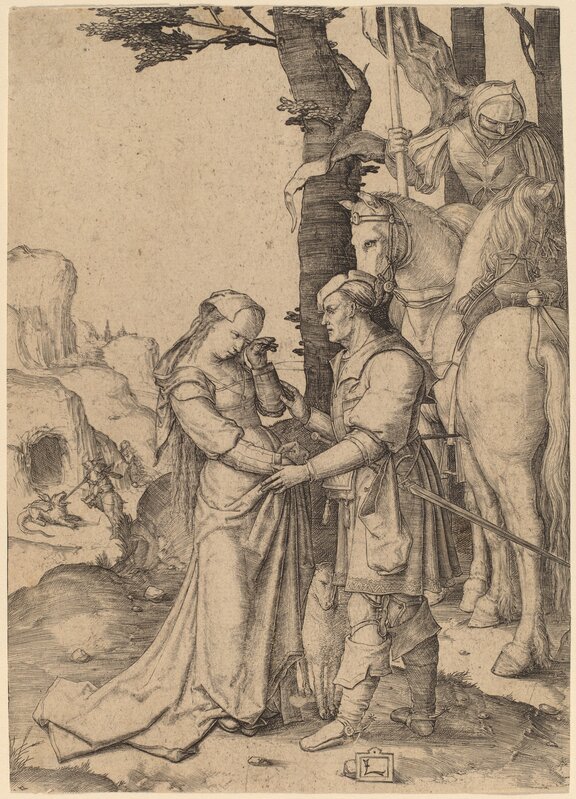 ‘Saint George Liberating the Princess’, ca. 1508/1509, Print, Engraving, National Gallery of Art, Washington, D.C.
