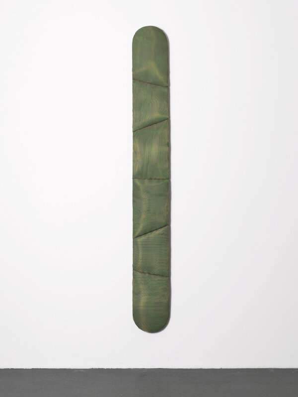 Keith Sonnier, ‘Green File’, 1968, Sculpture, Acrylic on wood and wire mounted on wood, Häusler Contemporary