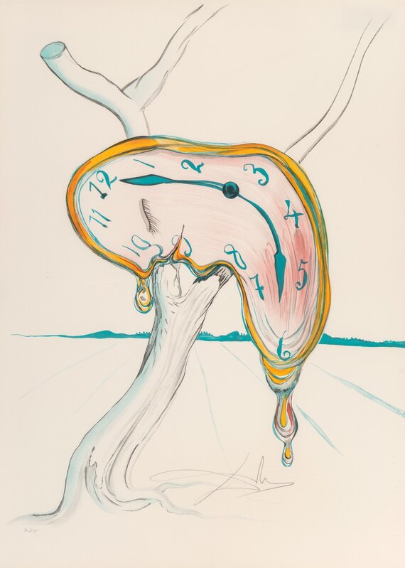 Salvador Dalí, ‘Tear of Time’, Print, Lithograph in colors on paper, Heritage Auctions