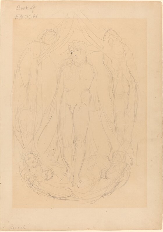 William Blake (1757-1827), ‘The Vision of the Lord of Spirits’, ca. 1824/1827, Drawing, Collage or other Work on Paper, Graphite on laid paper, National Gallery of Art, Washington, D.C.