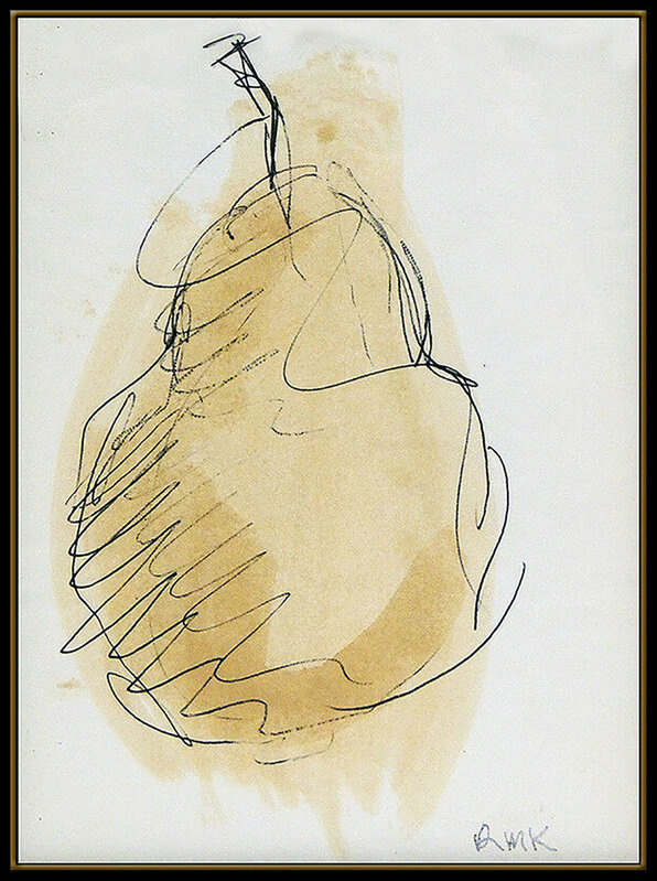 Robert Kulicke, ‘Luscious Pear’, 20th Century, Drawing, Collage or other Work on Paper, Ink and Gouache, Original Art Broker