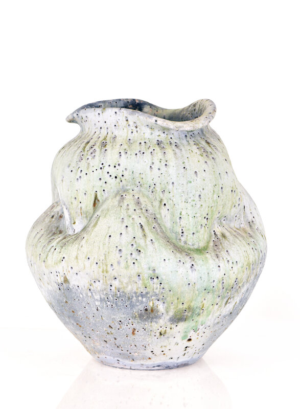 Perry Haas, ‘Large Jar 1903’, 2019, Sculpture, Shino glaze with iron inclusions, wood fired porcelain, Duane Reed Gallery