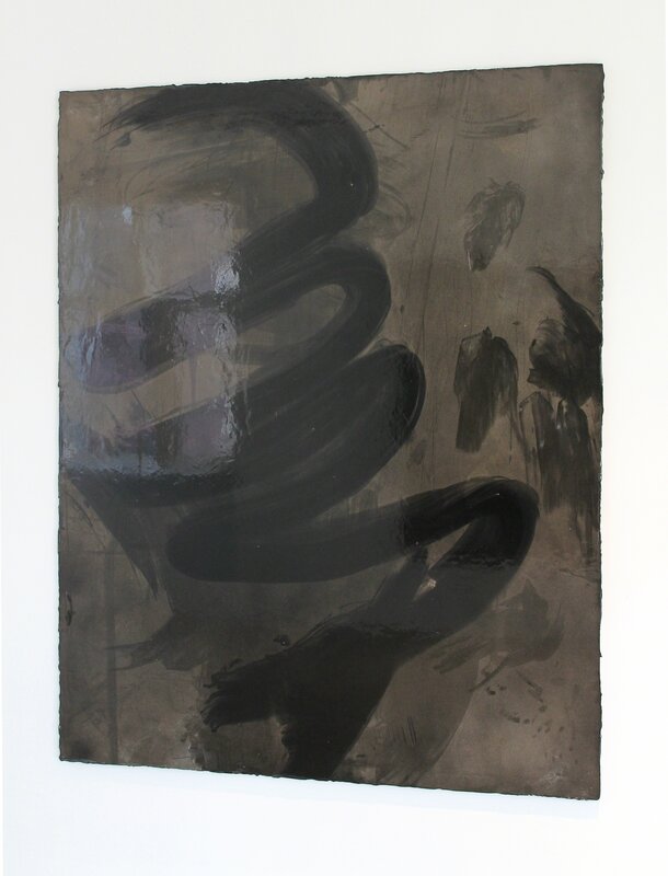 Andreas Golder, ‘БЛЯТЬ - BLIAT 3’, 2015, Painting, Lacquer, dust and fixative on paper, Michael Fuchs Galerie