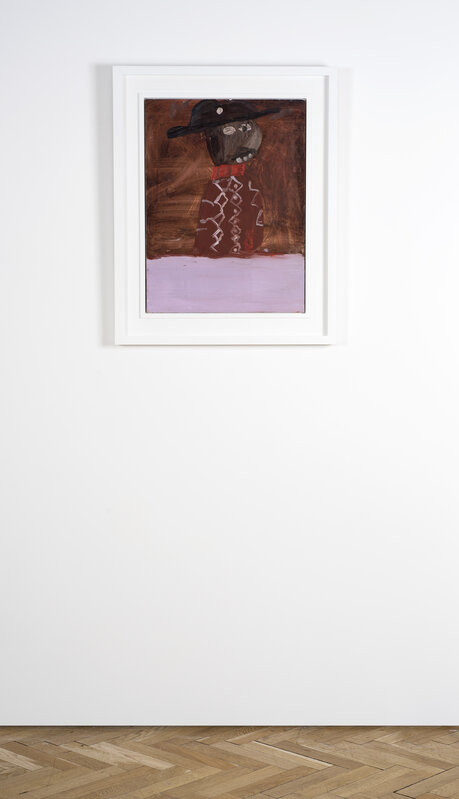 Chris Ofili, ‘Pink Baffoon’, 1991, Painting, Acrylic on board, Vigo Gallery