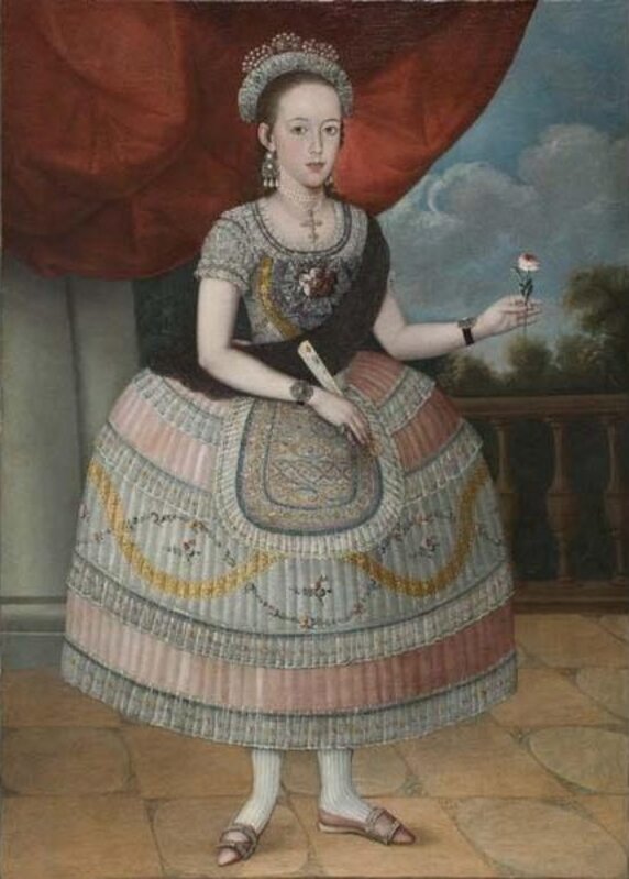 Pedro José Díaz (attributed to), ‘Portrait of a Young Woman’, 1795-1810, Painting, Oil on canvas, Davis Museum