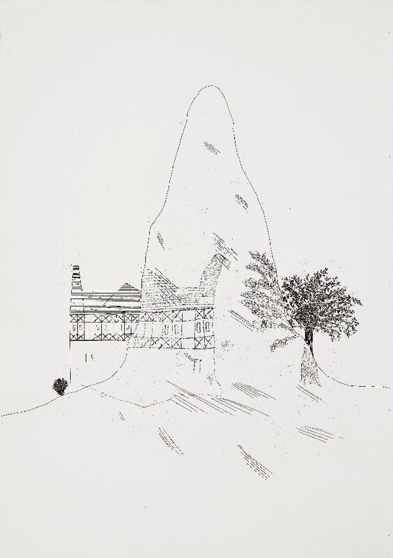 David Hockney, ‘Portrait of Caterin Dorothea Viehmann and The Glass Mountain [Tokyo 67 and 95]’, 1969, Print, Two etchings on wove, Roseberys