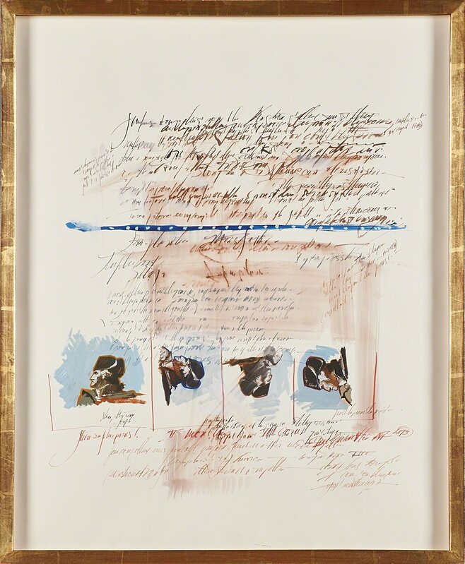 George Deem, ‘Washington Crossing the Delaware’, 1964, Drawing, Collage or other Work on Paper, Ink and gouache on paper (framed), Rago/Wright/LAMA/Toomey & Co.