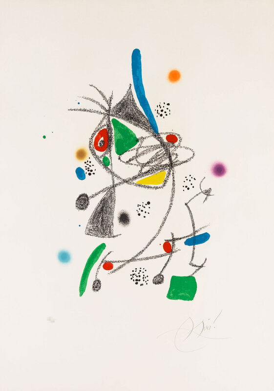 Joan Miró, ‘Untitled from Wonders with Acrostic Variations in the Garden of Miró’, 1975, Print, Litograph, Christopher-Clark Fine Art