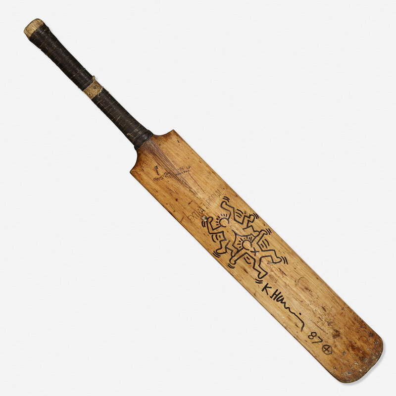 Keith Haring, ‘Untitled’, 1987, Other, Ink on wood cricket bat, Rago/Wright/LAMA/Toomey & Co.