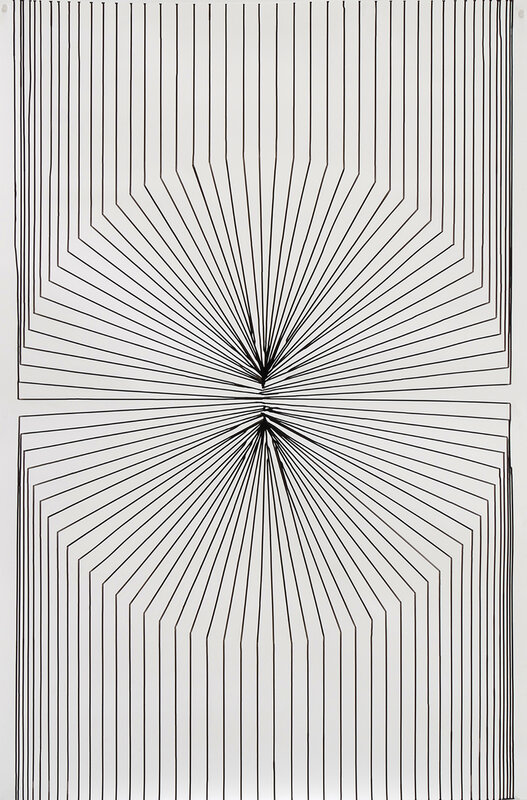 Tim Hawkinson, ‘Tundo’, 2019, Drawing, Collage or other Work on Paper, India ink on Yupo paper, Hosfelt Gallery