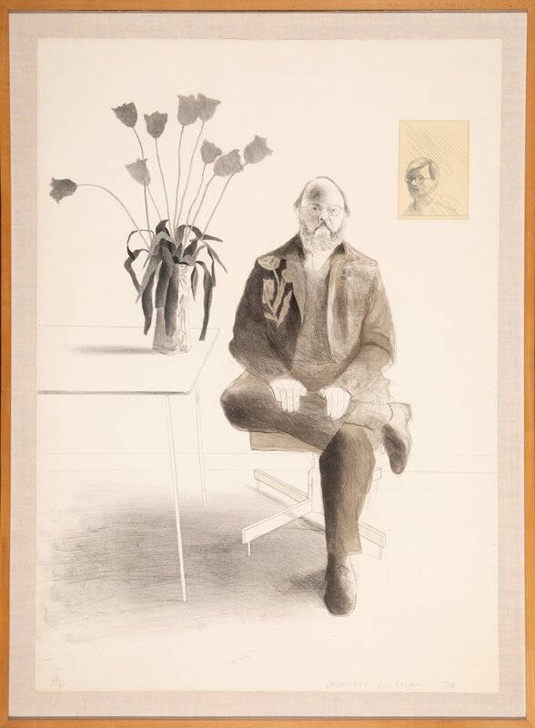 David Hockney, ‘Henry with Tulips, from Friends Series’, 1976, Print, Lithograph in colors on Arches Cover paper, Heritage Auctions