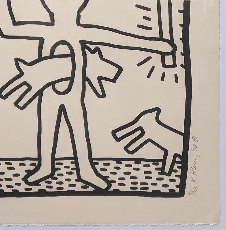Keith Haring, ‘UNTITLED (FROM BLUEPRINT DRAWINGS)’, 1990, Print, SCREENPRINT, Gallery Art