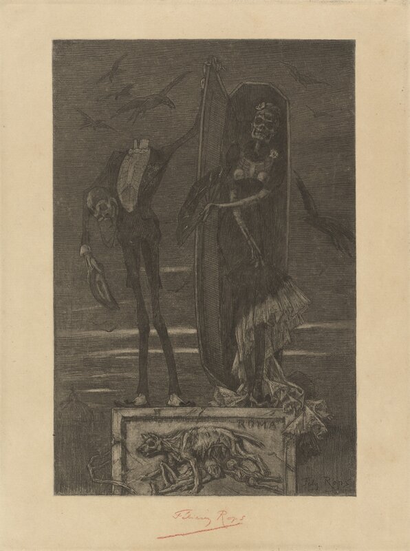 Félicien Rops, ‘Le Vice suprème: Frontispiece’, 1884, Print, Etching on wove paper, National Gallery of Art, Washington, D.C.