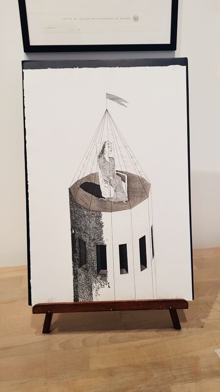 David Hockney, ‘The Princess in Her Tower’, 1969, Print, Etching, Joanna Bryant & Julian Page