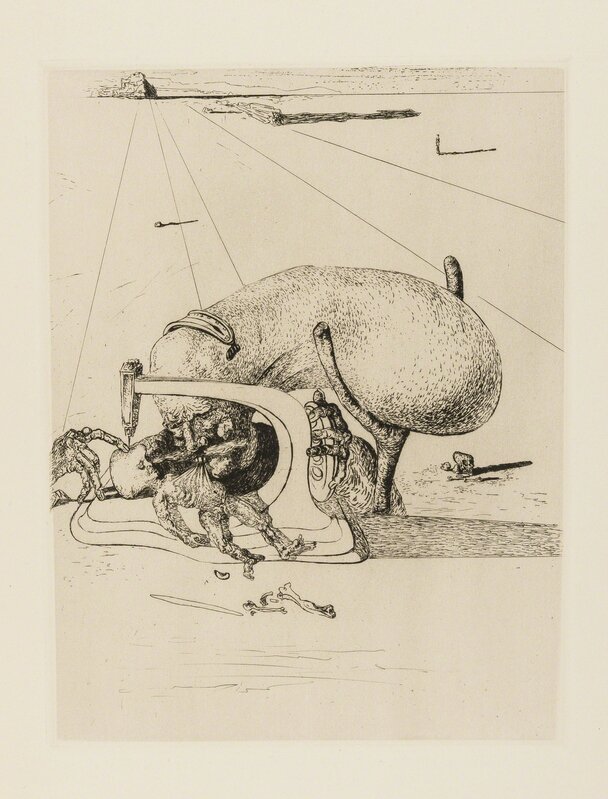 Salvador Dalí, ‘Sewing Machine (Field 34-2; M&L 31b)’, 1934, Print, Etching, Forum Auctions