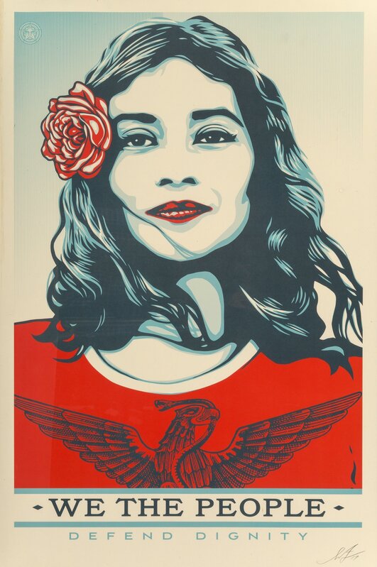 Shepard Fairey, ‘We the People, set of three’, 2017, Print, Offset lithographs in colors on paper, Heritage Auctions