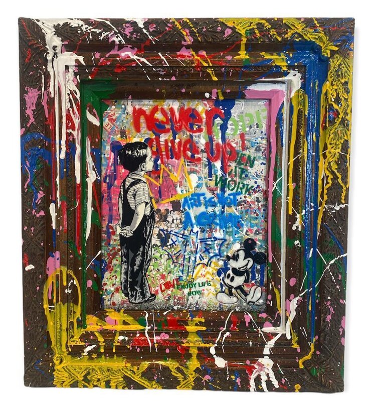 Mr. Brainwash, ‘WITH ALL MY LOVE’, 2022, Painting, Mixed Media on canvas, Kapopoulos Fine Arts