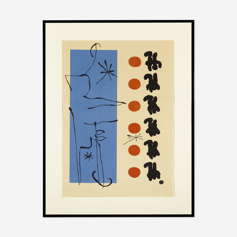 Joan Miró, ‘Rouge et Bleu’, 1960, Print, Lithograph in colors, Rago/Wright/LAMA/Toomey & Co.