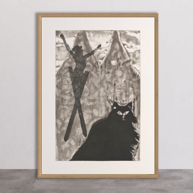 Peter Doig, ‘Cat, Christ, Avalanche’, 2021, Print, Etching with aquatint, spitbite, drypoint, Weng Contemporary