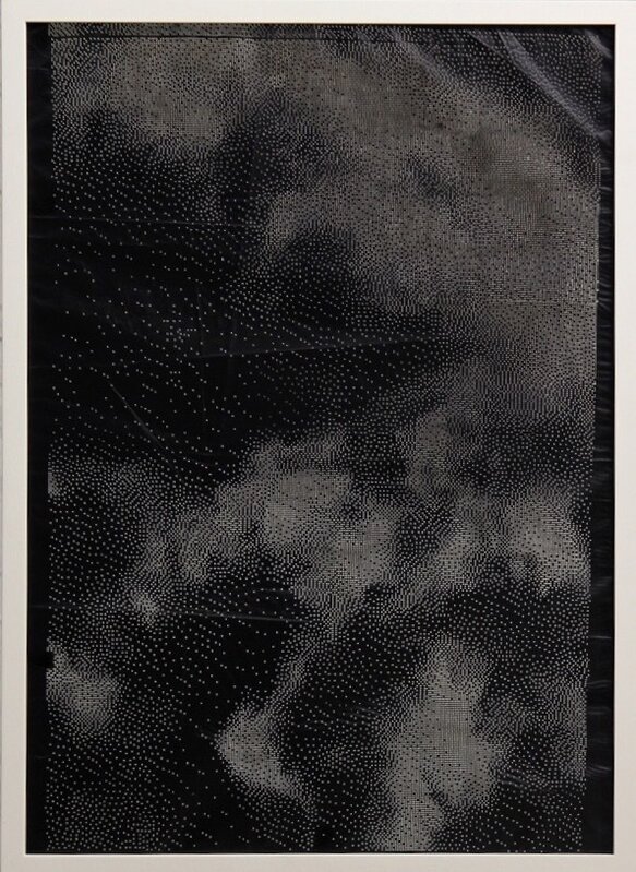 Michael Sebastian Haas, ‘Burning Light ’, 2019, Mixed Media, Laser engraving on canvas, Quantum Gallery