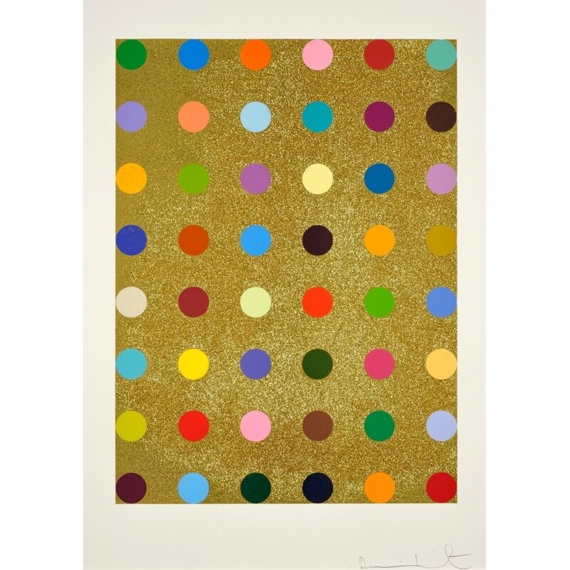 Damien Hirst, ‘Aurous Iodide (with gold glitter)’, 2009, Print, Silkscreen with gold glitter, Vogtle Contemporary 