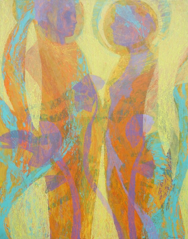 Samuel Ruiz, ‘Guardianes del agua’, 2008, Painting, Oil on canvas, Biaggi & Faure Fine Art
