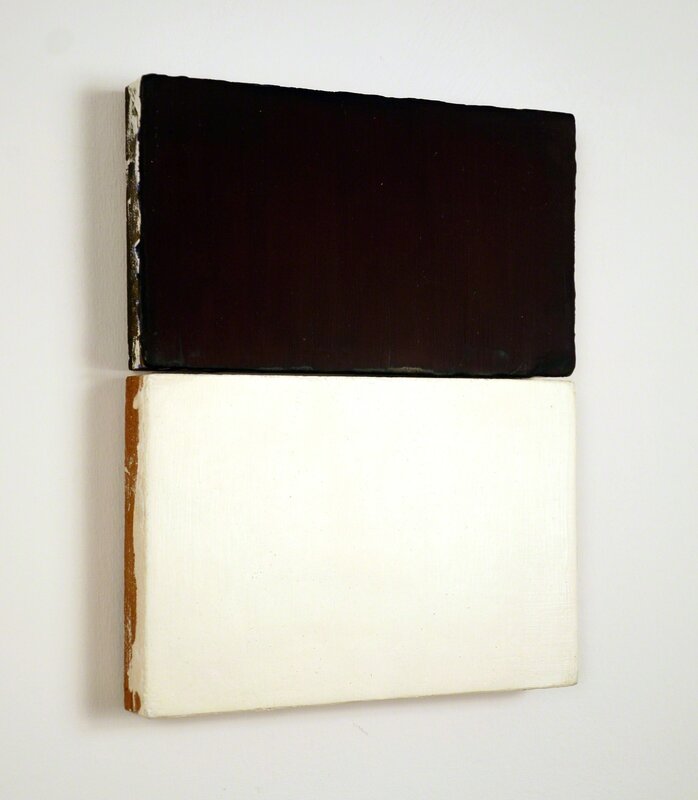 Russell Maltz, ‘B/W #1’, 1978, Painting, Oil on 2 MDF panels, Minus Space