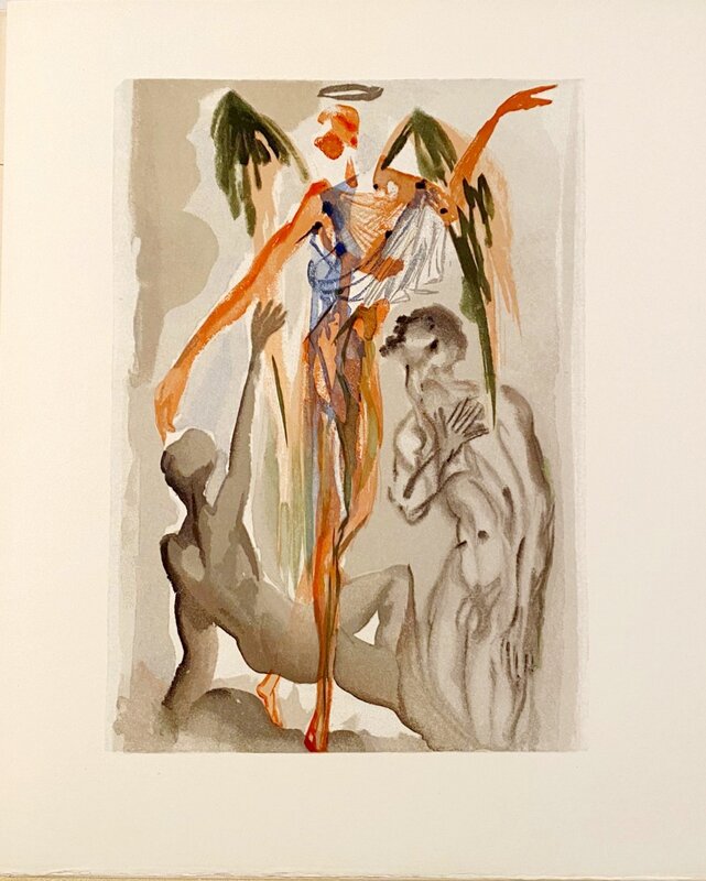 Salvador Dalí, ‘La Divine Comédie - Purgatoire 32 - Le Paradis terrestre’, 1963, Print, Original wood engraving on BFK Rives paper, Samhart Gallery