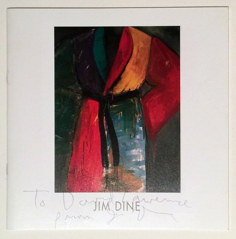 Jim Dine, ‘Jim Dine Signed Art Catalog, Bentley Gallery Hearts, Free US Shipping’, 2001, Ephemera or Merchandise, Gallery Opening Exhibition Catalog, David Lawrence Gallery