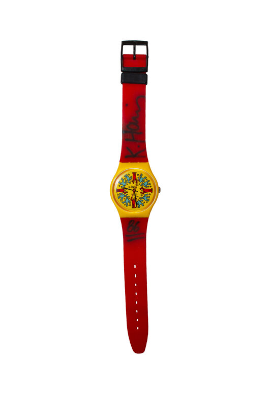 Keith Haring, ‘Limited edition Swatch watch’, c. 1986, Ephemera or Merchandise, Limited edition signed and dated Swatch watch, Santa Monica Auctions