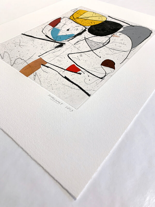 Joseph Hart, ‘Nine Ideas’, 2013, Print, 1 plate, one color intaglio: etching, aquatint, spitbite and 9 piece chine collé, David Krut Projects