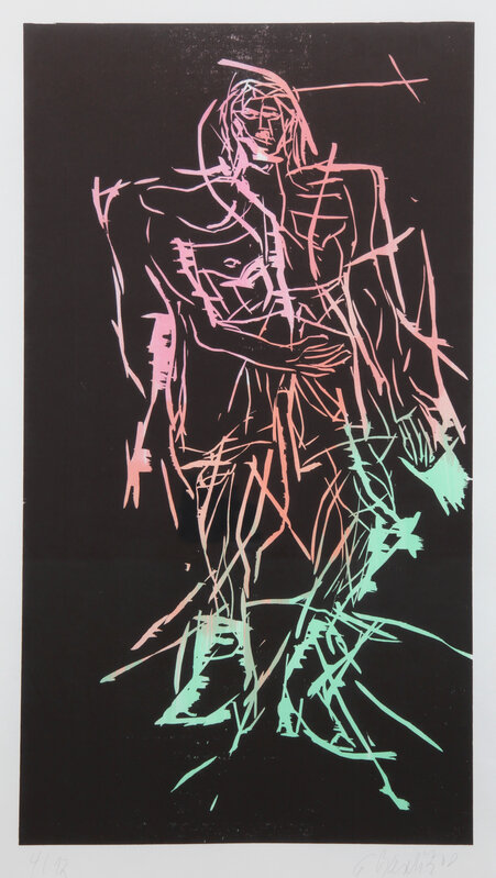 Georg Baselitz, ‘Shepherd (Remix)’, 2008, Print, Colour woodcut on different colored primed Japan paper., Galerie Henze & Ketterer