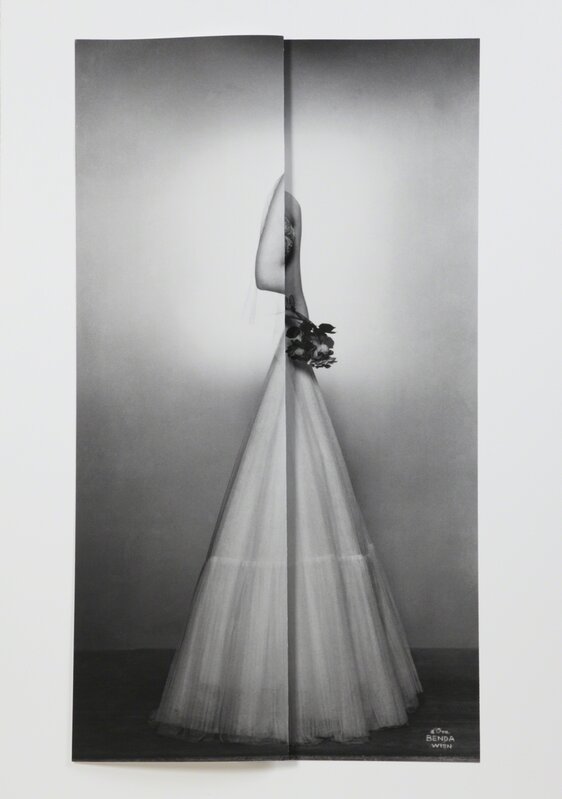 Caroline Heider, ‘ShutterII (d´Ora-Benda Serie, Fürstin Gina von Lichtenstein)’, 2013, Print, Pigment print on cotton paper, folded, unttld contemporary