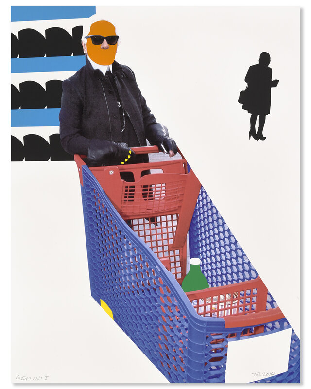 John Baldessari, ‘Karl Lagerfeld’, 2015, Print, 21-color screenprint, Gemini G.E.L. at Joni Moisant Weyl