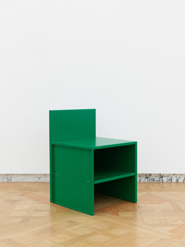 Donald Judd, ‘Chair 2’, 1984/2023, Design/Decorative Art, Painted aluminum Mint green / RAL 6029, Salon 94 Design