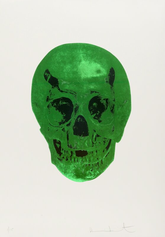 Damien Hirst, ‘The Dead (Lime Green/Island Copper)’, 2014, Print, Foilblock print in colours, on Somerset wove paper, Forum Auctions