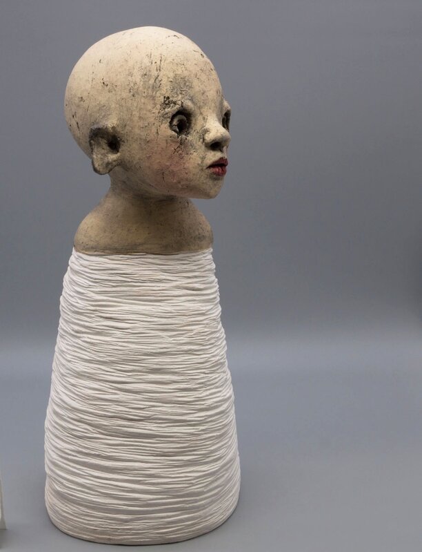Nathalie Gauglin, ‘N°459 Robe striée jeune garçon’, 2021, Sculpture, Ceramics, GALLERI RAMFJORD