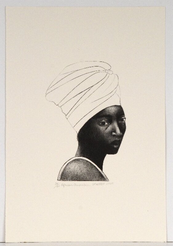 Elizabeth Catlett, ‘African American’, 2009, Print, Lithograph, Sragow Gallery