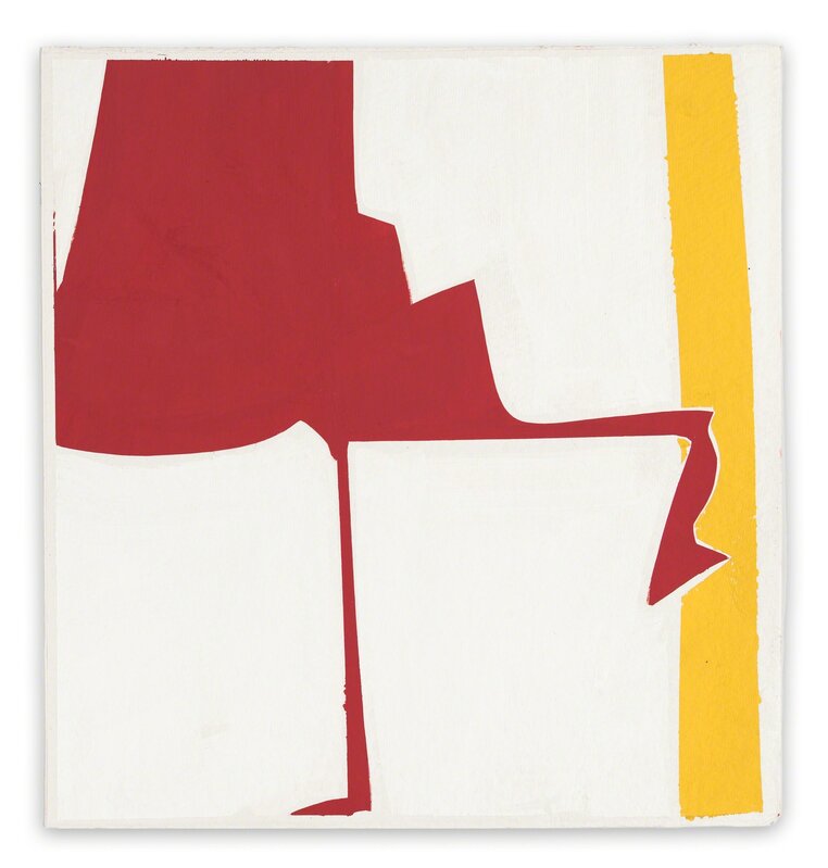 Joanne Freeman, ‘Covers 13 - Red Yellow (Abstract painting)’, 2014, Painting, Gouache on handmade Khadi paper, IdeelArt
