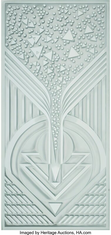 Eric Hilton, ‘Geometric Panel’, 1985, Design/Decorative Art, Cast tinted glass, Heritage Auctions