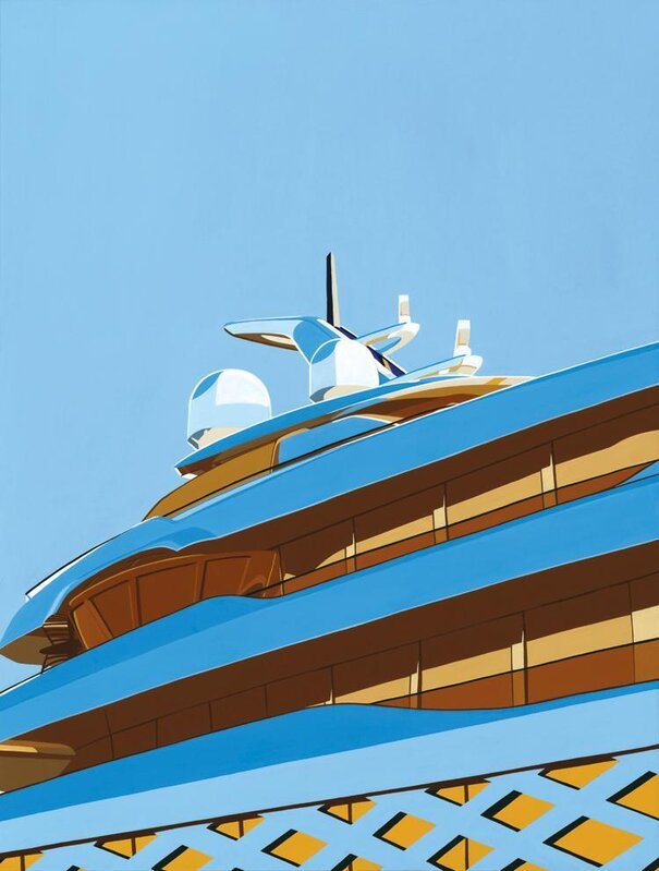 Conrad Leach, ‘Close Quarters (Modern Yacht)’, 2021, Painting, Acrylic on canvas, Timothy Yarger Fine Art